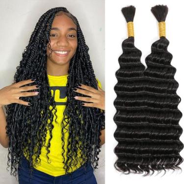 Imagem de Pacotes de cabelo Brazilian Virgin 100g Deep Wave 55cm Natural - spca