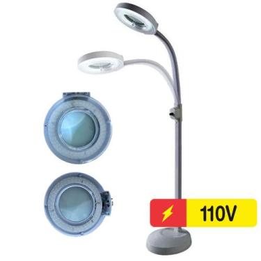 Imagem de Lupa Luminária de 120 Leds com Tripé Flexível Estética GT725-1 - Lorbe