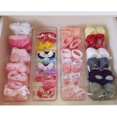 Imagem de Organizador Gaveta Guarda Roupa Acrílico Com 6 Divisórias - Paramount