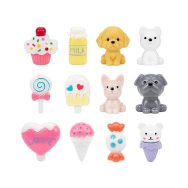 Imagem de Conjunto 12 Mini Brinquedos Infantis – My Pet Play Set com Cachorrinhos e Doces, Miniaturas Coloridas, Perfeito para Presentes e Lembrancinhas