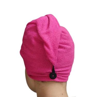 Imagem de Touca Microfibra Para o Cabelo Anti-frizz - IsaToucas, Rosa pink