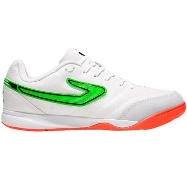 Imagem de Chuteira futsal topper maestro club v, Branco, Coral, 44