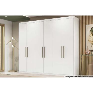 Imagem de Guarda Roupa 6 Portas E 3 Gavetas Sumatra Branco - Demóbile
