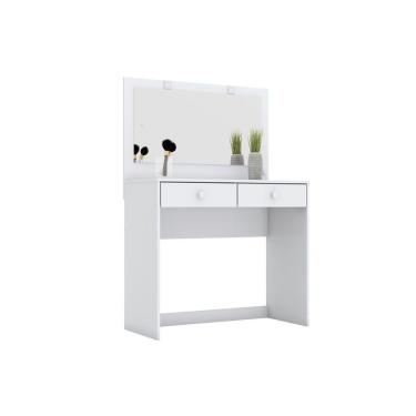 Imagem de Penteadeira Infantil Daila C/ 2 Gavetas E Espelho Branco - Henn