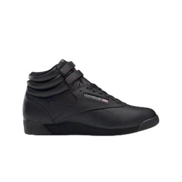 Imagem de Reebok Tênis feminino Freestyle Hi High Top feminino, preto ou branco, basquete e tênis feminino tamanho 34-44, Preto, 35