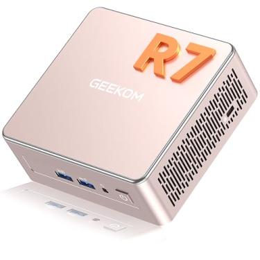 Imagem de GEEKOM Mini PC A5, com AMD Ryzen 7 5825U (Turbo 4,5 GHz), 16 GB de RAM e SSD NVMe M.2 PCIe de 1 TB, Gráficos Vega 8, suporte para computador desktop Windows 11 8K UHD/Wi-Fi 6/Bluetooth 5.2/USB 3.2