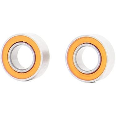 Imagem de 2 peças SR2 2OS Rolamento 3,175 * 9,525 * 3,967 mm ABEC-7 Aço Inoxidável Híbrido Cerâmica Oceano Pesca R2 Rolamentos de Esferas SR2C