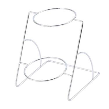 Imagem de IEUDNS Suporte para temperos Buffet Suporte para molhos de ferro Premium Organizador multifuncional profissional Estável para Molhos para panelas, Prata de 2 Camadas