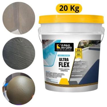 Imagem de Manta Elástica Cimentícia Para Lajes e Piscinas Ultra Flex 4kg Pulo Do