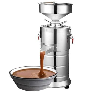 Imagem de ZDJZMGZ Máquina comercial de manteiga de amendoim de 15 kg/h, moedor elétrico multifuncional, com alavanca de ajuste grosso/fino, velocidade 2850r/min, para amêndoa, castanha de caju, leite de soja (