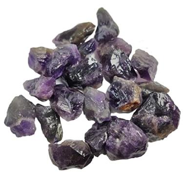 Imagem de Home Collections 100 g Ametista Naturelle Pedra Ametista Cristais Naturais e Pedras Preciosas Espécimes (Tamanho: 3-5 cm)