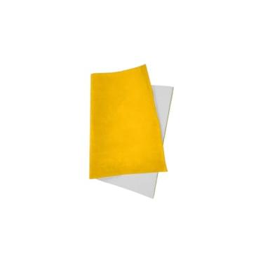Imagem de Kit Papel Camurça 40x60 Amarelo + Caneta Pop LOL 0.7 Azul Pastel Pilot