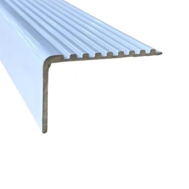 Imagem de Cantoneira Degrau de Antiderrapante 90cm Segurança e Acabamento Profissional(4 unidades,Branco)