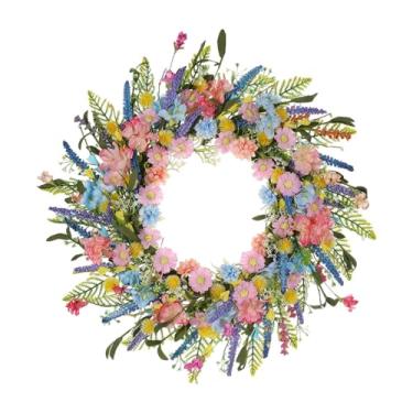 Imagem de Lilihuimaoyi Guirlanda de Flores Coloridas de 19,6 Polegadas, Decoração de Parede Feita à Mão, Realista E Multifuncional para Festa de Casamento