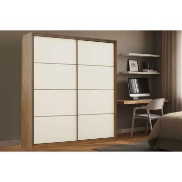 Imagem de Guarda Roupa Casal 2 Portas De Correr E 3 Gavetas Belga Branco - Demóbile