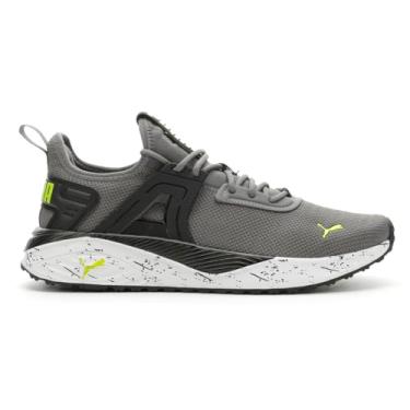 Imagem de PUMA Pacer 23 Speed Splat masculino de corrida, Cinza escuro fresco-preto-lima, 8.5
