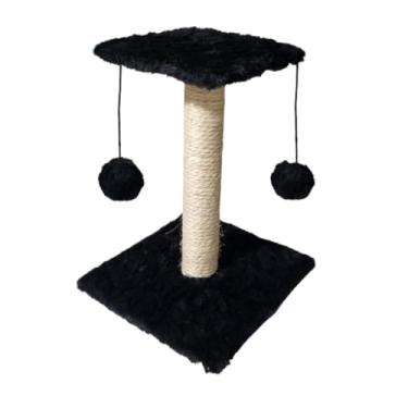 Imagem de Arranhador Para Gatos Poste Sisal Com Brinquedo Para Gato (PRETO.)