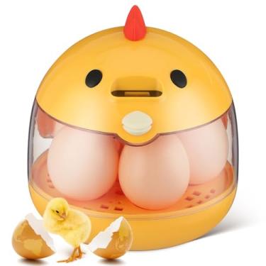 Imagem de Abaodam Incubadora portátil de pássaros para galinhas de codorna e incubadora de ovos de papagaio com ajuste automático de umidade de temperatura e varredura de ovos para fazenda doméstica e