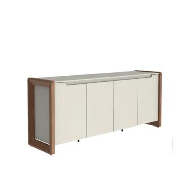 Imagem de Buffet Bristol 1,89m com 4 Portas Off White/Naturale - Provincia