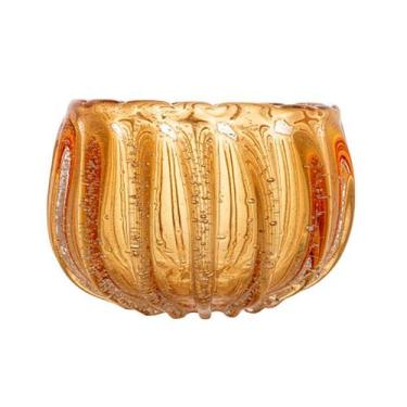 Imagem de Centro de Mesa de Vidro Italy Âmbar 22x14cm 29051 - Wolff - LYOR, WOLF