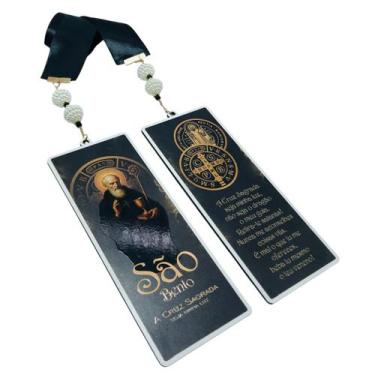Imagem de Adorno Escapulário de Porta Medalha de São Bento Preto - FORNECEDOR 3