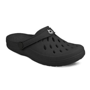 Imagem de Sandália clog feminina babuch boa onda easy leve confortável, 35, Pret