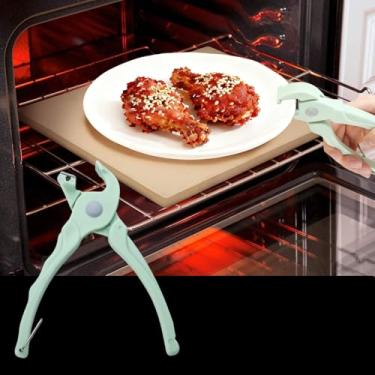 Imagem de Clipes de suporte de tigela antiqueimadura, pinça de panela quente, prato quente ou tigelas com comida para fora do forno de micro-ondas instantâneo