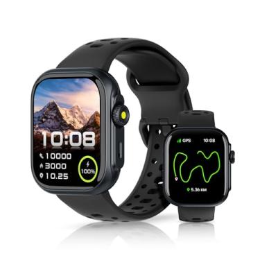 Imagem de Bettdow Smartwatch GPS FB041, Relogio Smartwatch Feminino e Masculino,Tela HD de 1,85", Alexa, 100 Esportes,3ATM à rova d'água, Chamada Bluetooth, Compatível com Android iOS(Preto)