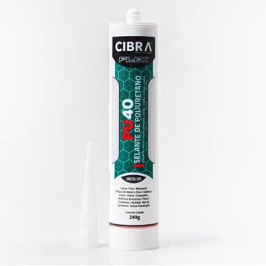 Imagem de Cola Selante Adesivo Pu Construção 240g Incolor Transparente - Cibra S
