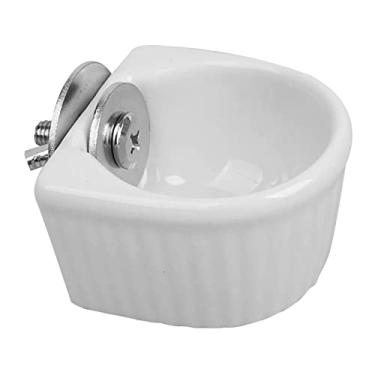 Imagem de Bacia para Pequenos Animais comedouro gaiola removível de água e comida em cerâmica estimação suprimentos como coelho papagaio esquilo chinchila hamster furão