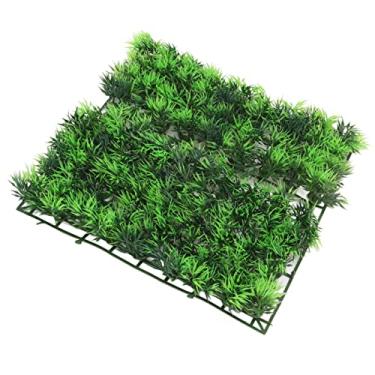 Imagem de Zerodis Tapete de Grama Verde Artificial para Aquário, Decoração de Gramado de Plástico, Decoração Interna e Externa de Tanque de Peixes, Planta Artificial