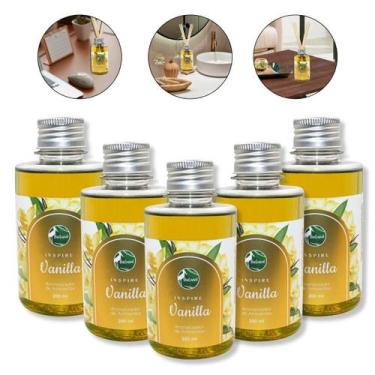 Imagem de Kit 5 Aromatizador Ambiente Difusor Vanilla Baunilha 200Ml - Pantanal 