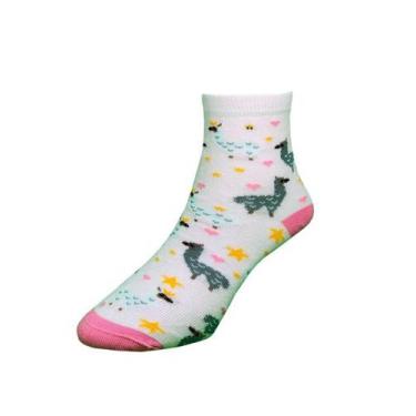 Imagem de Kit 3 meias menina cano medio 63% algodao tam 26 ao 30- sortidas - KEN