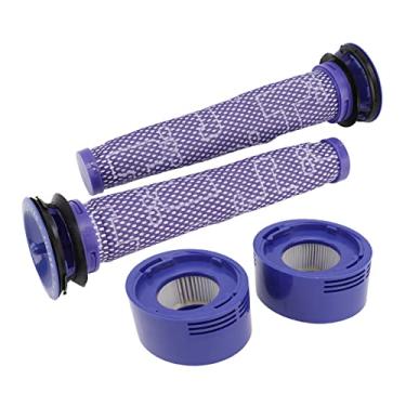 Imagem de GLOGLOW Conjunto de Filtros de Aspirador de pó, Filtro de Ar Particulado de Alta Eficiência para V7 V8, Desempenho de Limpeza Aprimorado Com Componentes de Eletrodomésticos de Fácil Manutenção