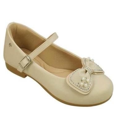 Imagem de SAPATILHA INFANTIL PAMPILI ANGEL FIVELA COM LAÇO STRASS NUDE-Feminino