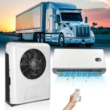 Imagem de 8200 BTU Caminhão 12 V ar condicionado dividido mini unidade AC, inversor de 12 volts CC ar condicionado silencioso resfriamento rápido A/C para semi-caminhão, cabine dorminhoco, trator, reboque