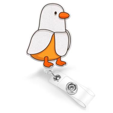 Imagem de JoySolar Carretel de crachá de enfermeira - Suporte retrátil para crachá de enfermagem com clipe de identificação 0608