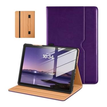 Imagem de DTTO Capa para Samsung Galaxy Tab A11+/A11 Plus/A9+ Plus de 11 polegadas (2023/2025), capa fólio de couro premium com alça de mão para visualização em vários ângulos e despertar/hibernar