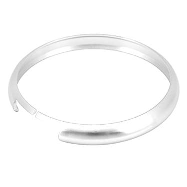 Imagem de Estink Anel de Chaveiro para Carro Anel de Chaveiro Remoto Tampa de Chaveiro Em Liga de Alumínio Capa de Chaveiro de Substituição para R55 R56 R57 R58 R59 R60 Com Proteção contra (Prata)