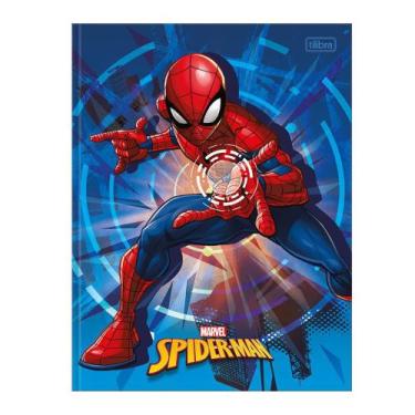 Imagem de Caderno Universitário Brochura Homem Aranha 80 Folhas Tilibra, Modelo 