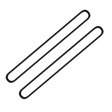 Imagem de Substituição da junta superior e inferior compatíveis com as seladoras a vácuo FoodSaver V2200, V2400, V2800, V3000, V3200 Series (substitui Food Saver T910-00075), junta de vedação de espuma (2)