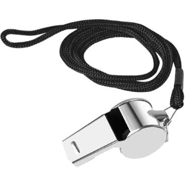 Imagem de Apito profissional de aço inox com cordão - YINS BRASIL