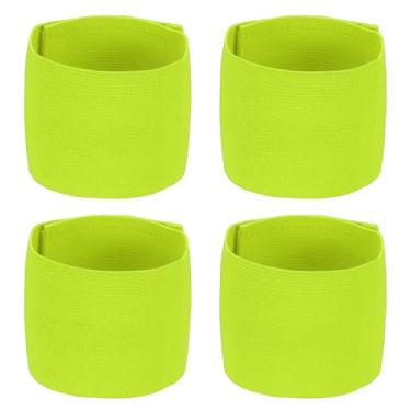 Imagem de YELARXI Braçadeira de Capitão de Futebol, Pulseiras Elásticas Ajustáveis para Jogador Líder de Equipe Crachá Antiderrapante Acessórios Esportivos - Adequado para (Adulto/Juvenil-Futebol) 4 Peças e