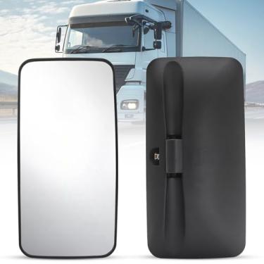 Imagem de jose2015 Espelho de trator, espelhos de trator de 36,5 x 18 cm, espelho de substituição inquebrável para tratores agrícolas, vans e trailers, fácil instalação