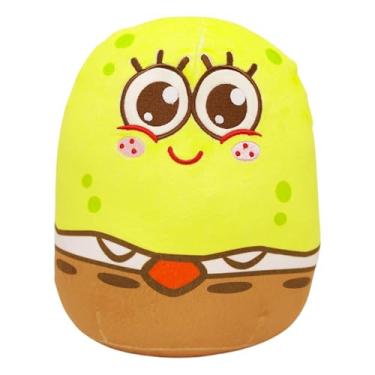Imagem de Zonacriativa - Pelúcia Puffy Bob Esponja (28cm) | Toque macio em poliéster, enchimento em fibra siliconada | Ideal para cochilinho e para colecionar