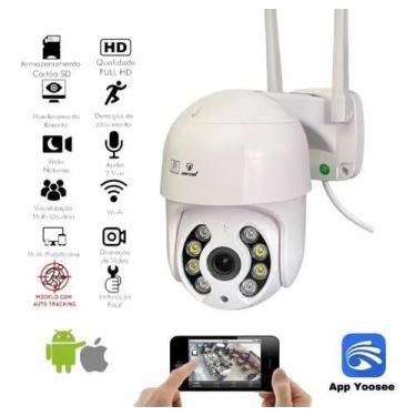 Imagem de Câmera Ip Speed Dome Zoom 4x Mais Ptz Wifi Prova Dágua Ip A8-01 - DMK