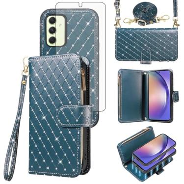 Imagem de Asuwish Capa de telefone para Samsung Galaxy A54 5G ZSZXCXDK EUA verde escuro