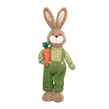 Imagem de shamjina da Páscoa de brinquedo, enfeite fofo de desenho animado, presente de Páscoa, centro de mesa para casa de campo, escritório, cozinha interna, Verde