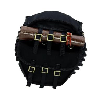 Imagem de Esquirla Saco de dormir compacto e realista para carros RC Crawler, simulando o formato de um saco de dormir para carros em escala 1/10 e 1/8. Peça de, Tapete Marrom, com Bolsa para Pneu