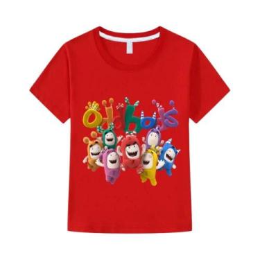 Imagem de Camiseta infantil estampada fofa Anime Oddpods, 2, 140
